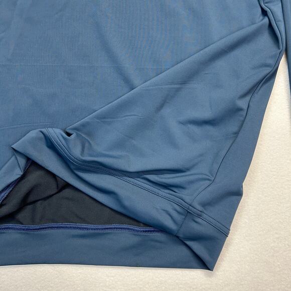 Peter Millar Crown Sport 1/4 Zip Mens XL New Blue MC0EK40 Embroid CROSSNORE pfa - Picture 10 of 12